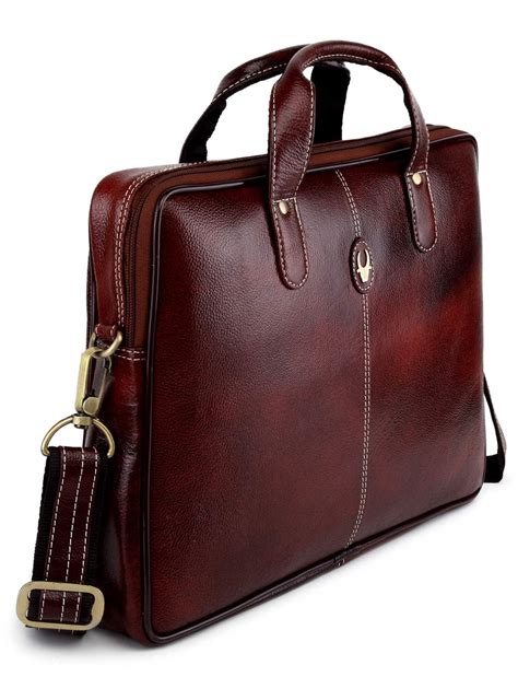 Laptop bag from real leather for women .